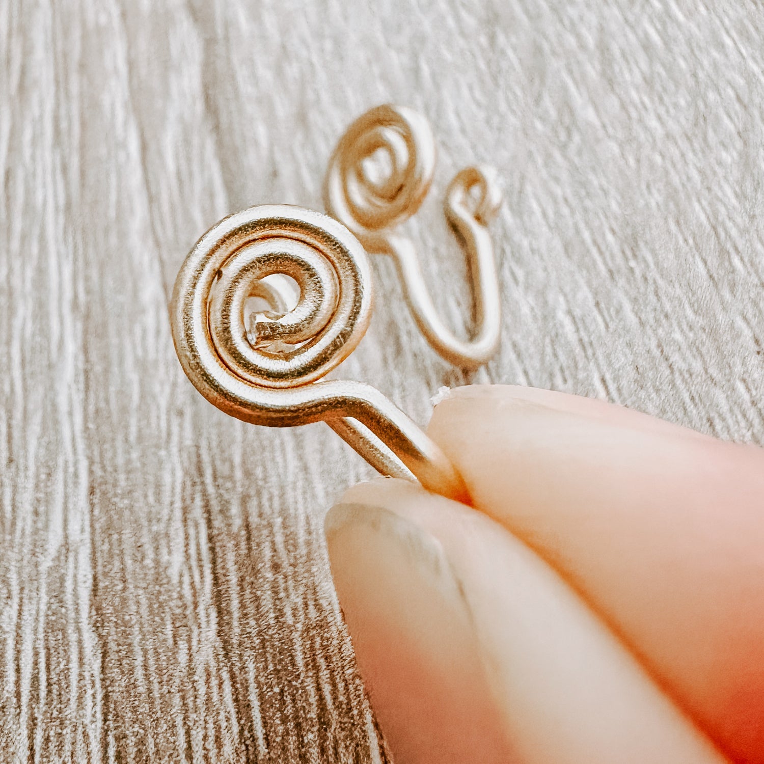 clip ons for non-pierced ears. Aluminium Wire U-Shape, Painless Design. Kolour Me Australia