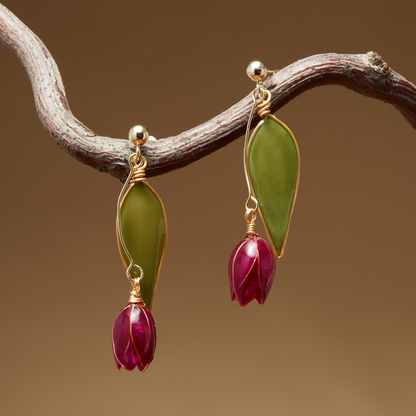 Tulip Wire Dangling Earrings